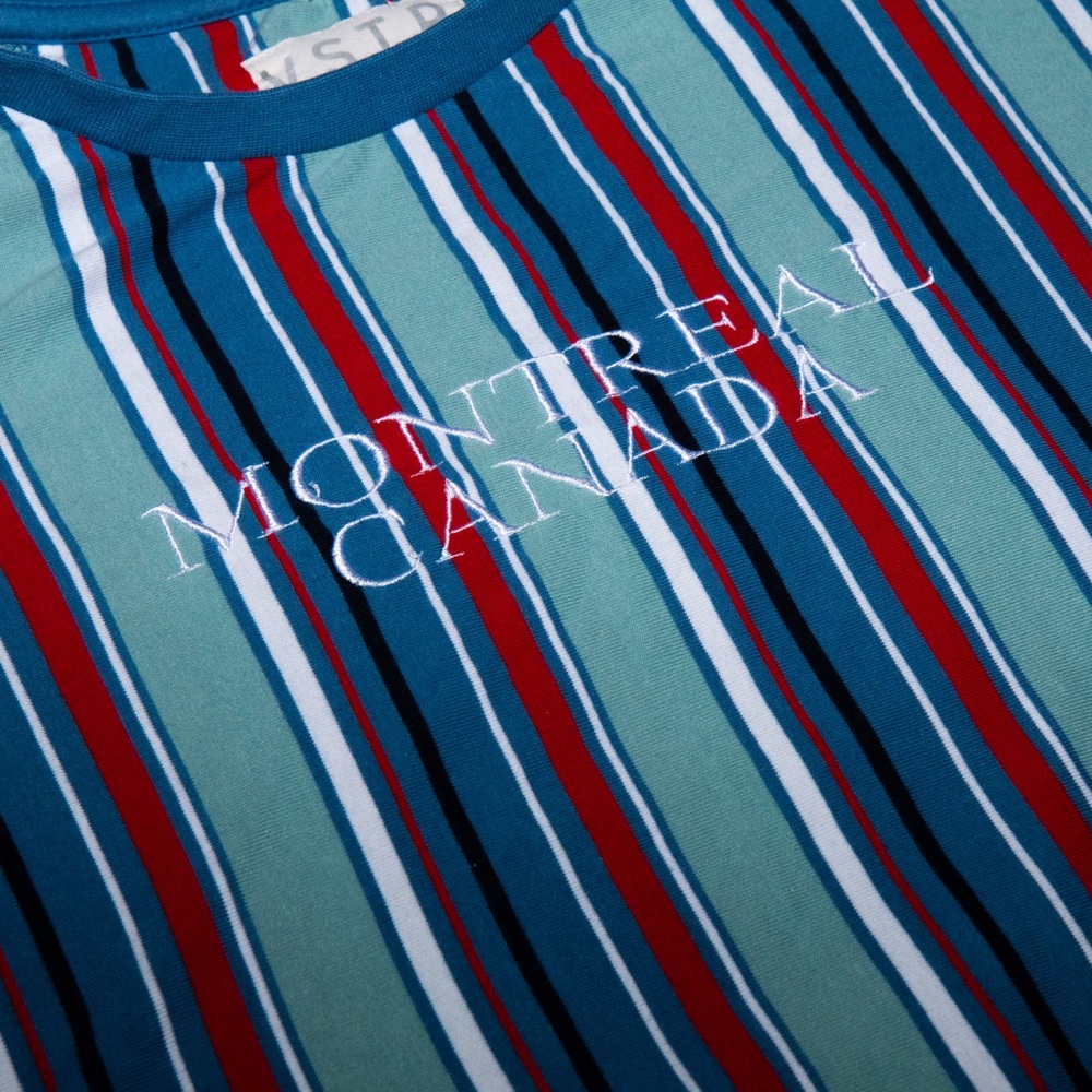 Montreal Canada Stripped T